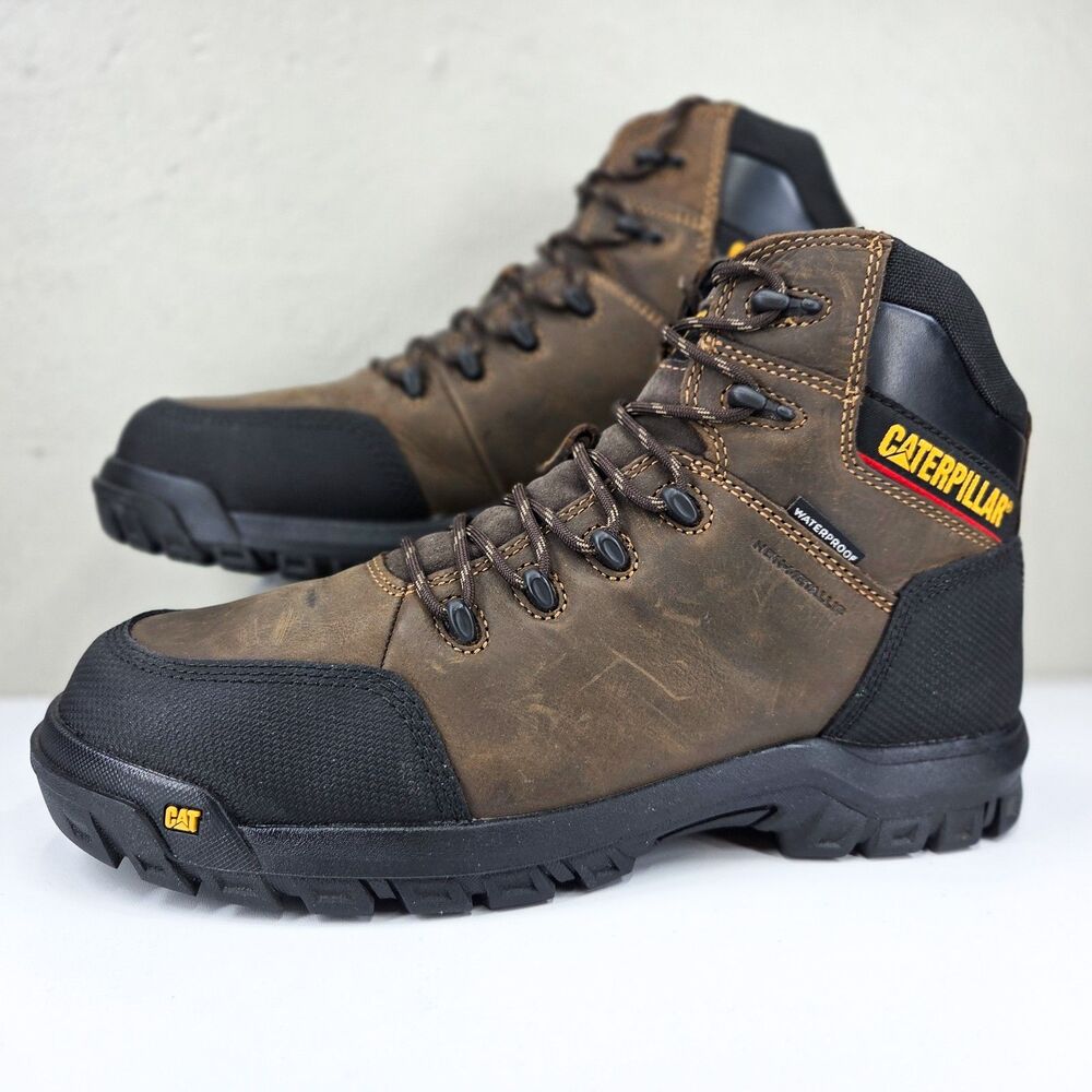 Caterpillar Men's Resorption Waterproof Composite Toe Work Boots P90977 Sz 12